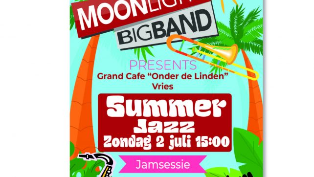 Moonlight Bigband presents Summer Jazz and Jamsessie op 2 juli